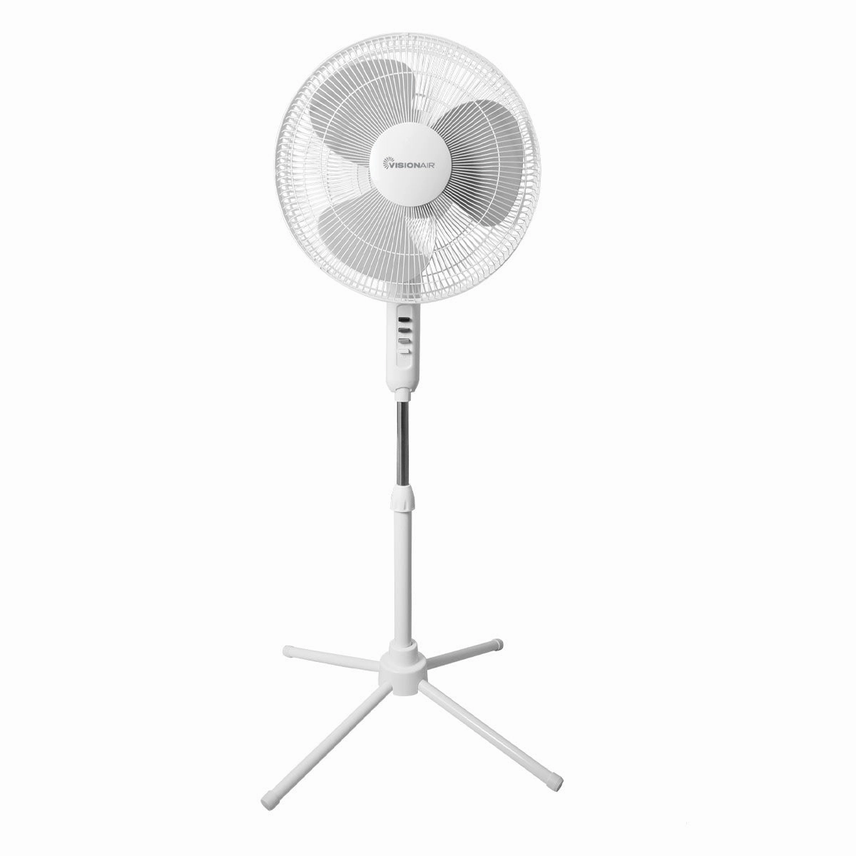 16-inch Oscillating Pedestal Fan - White