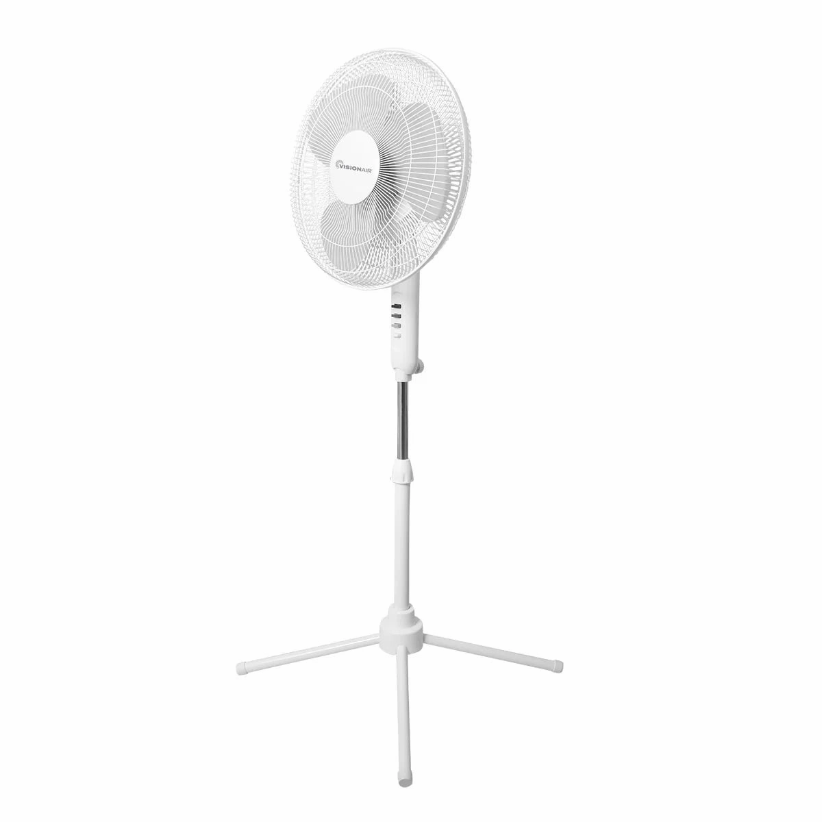 16-inch Oscillating Pedestal Fan - White