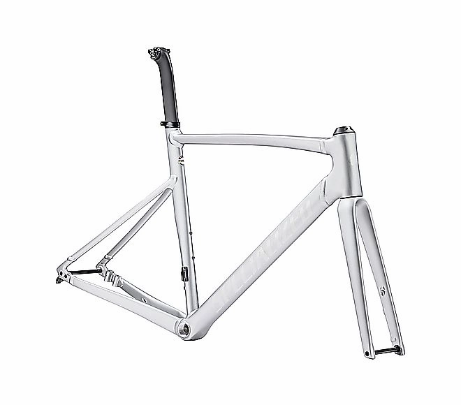 2023 Specialized ALLEZ SPRINT FRAMESET - 58cm, Satin Silver Dust/Gloss Transparent Decals