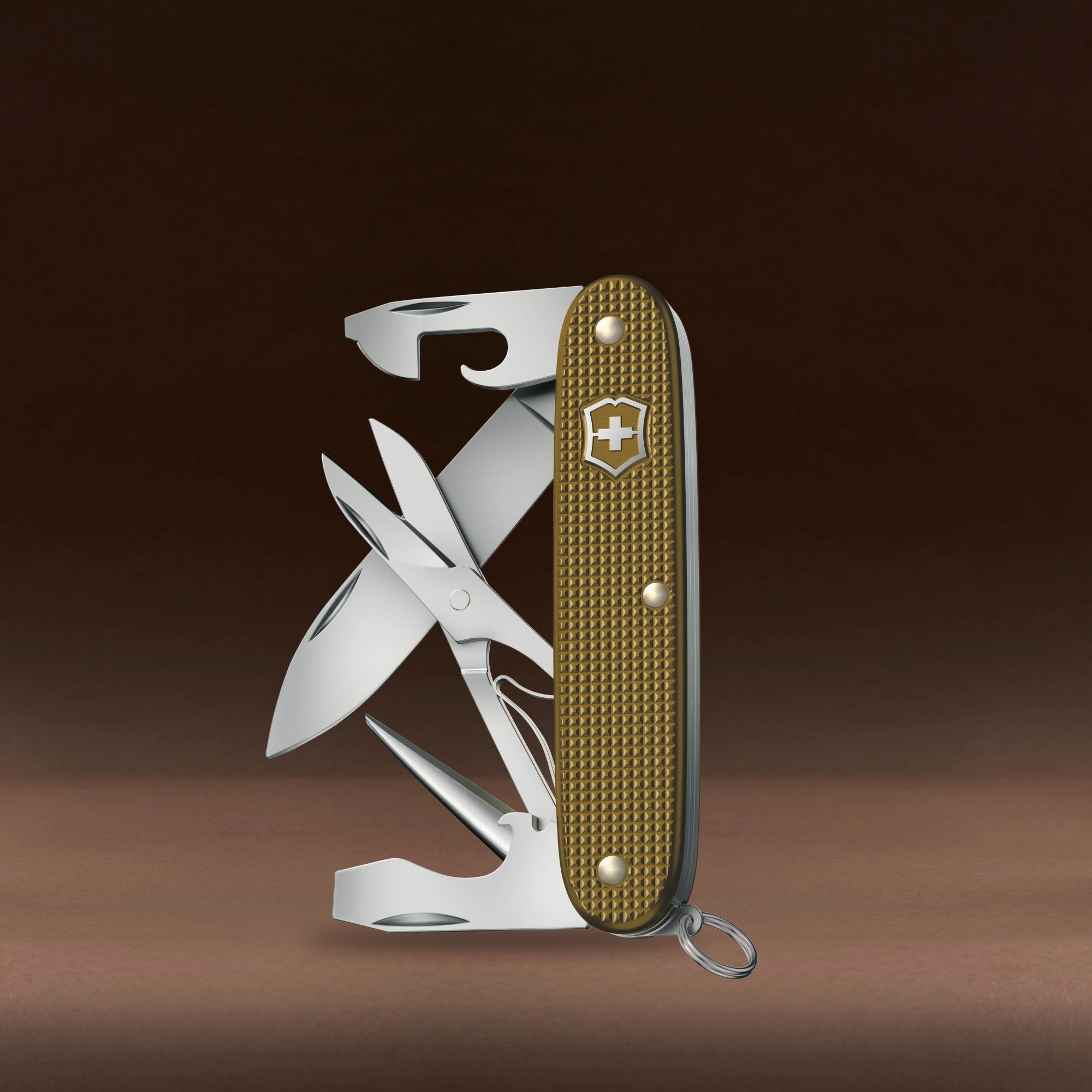  Victorinox Swiss Army Knife Pioneer X, 93 Mm, Alox Limited Edition 2024, Terra Brown