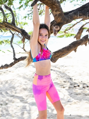 Andy - Printed Activewear Bike Shorts