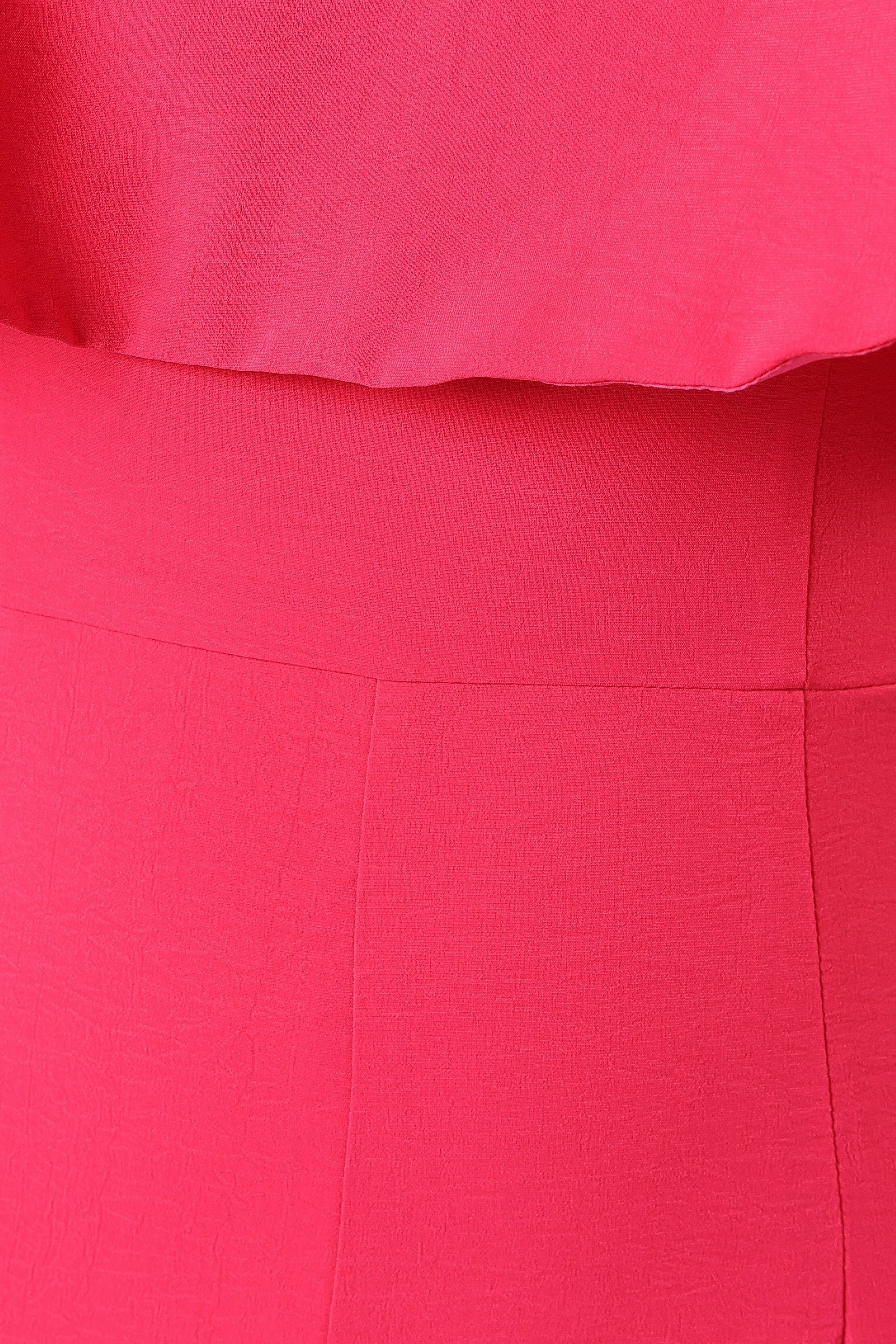 Annabella Strapless Jumpsuit - Hot Pink