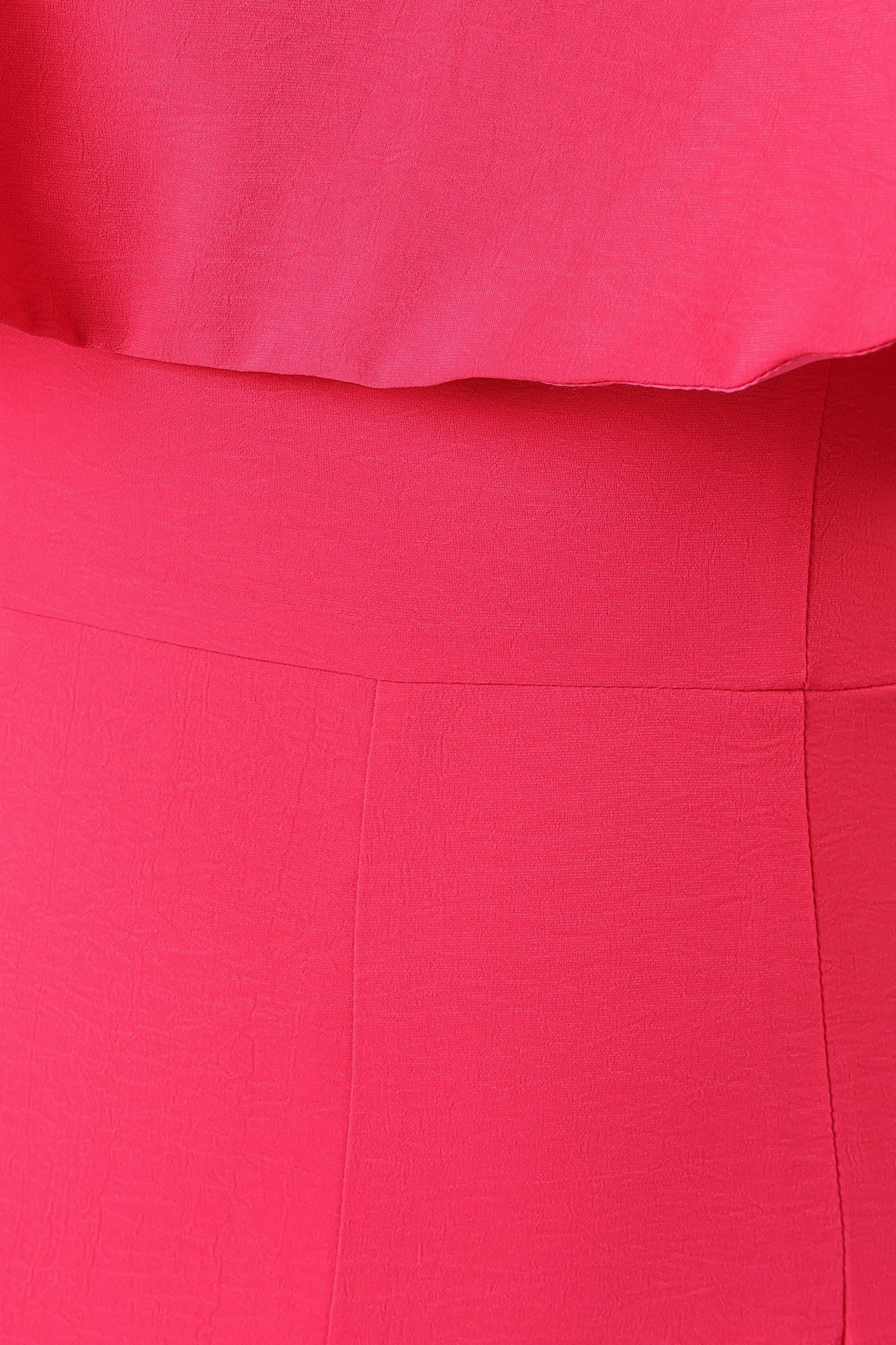 Annabella Strapless Jumpsuit - Hot Pink