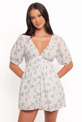 Ashio Playsuit - Blue Floral