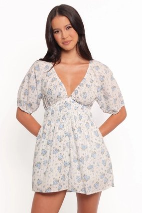 Ashio Playsuit - Blue Floral