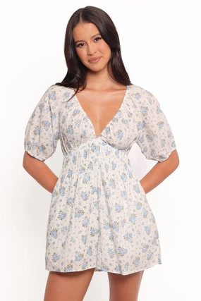 Ashio Playsuit - Blue Floral
