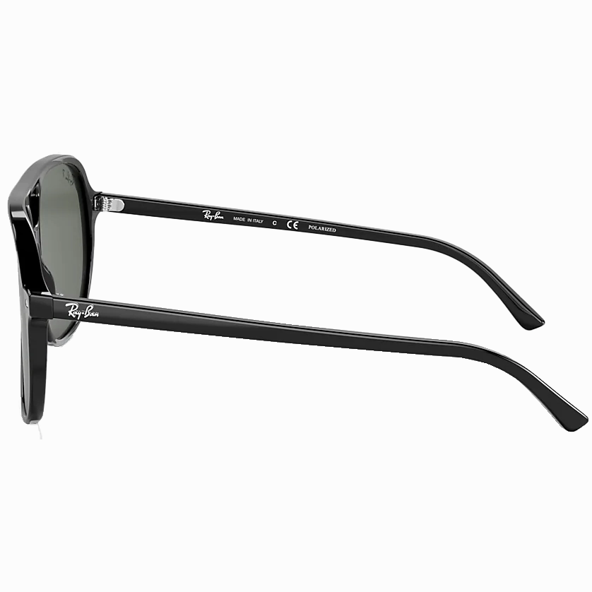Bill - Low Bridge Black/Green Polarized