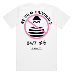Chic x Help 'We Film Criminals' T-shirt - White