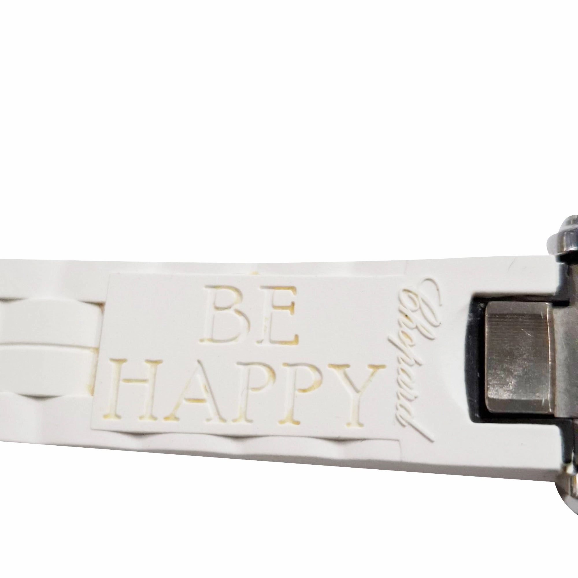 Chopard Happy Sport Diamond Watch in White Rubber
