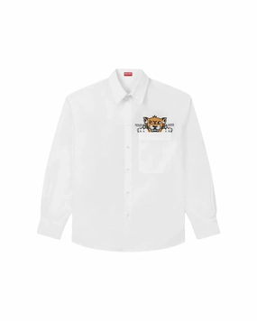 Cotton Shirt With Signature Tiger Graphics