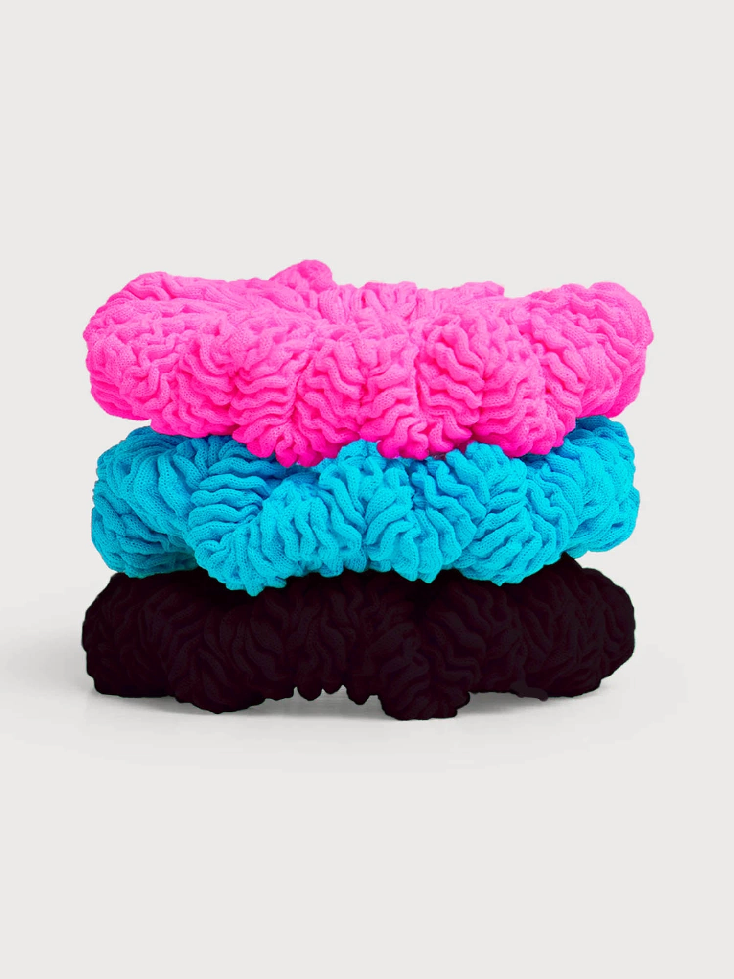 Crinkle Hair Scrunchie 3 Piece Set
