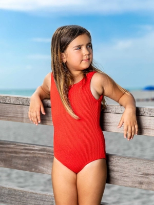 Crinkle One Piece Swimsuit