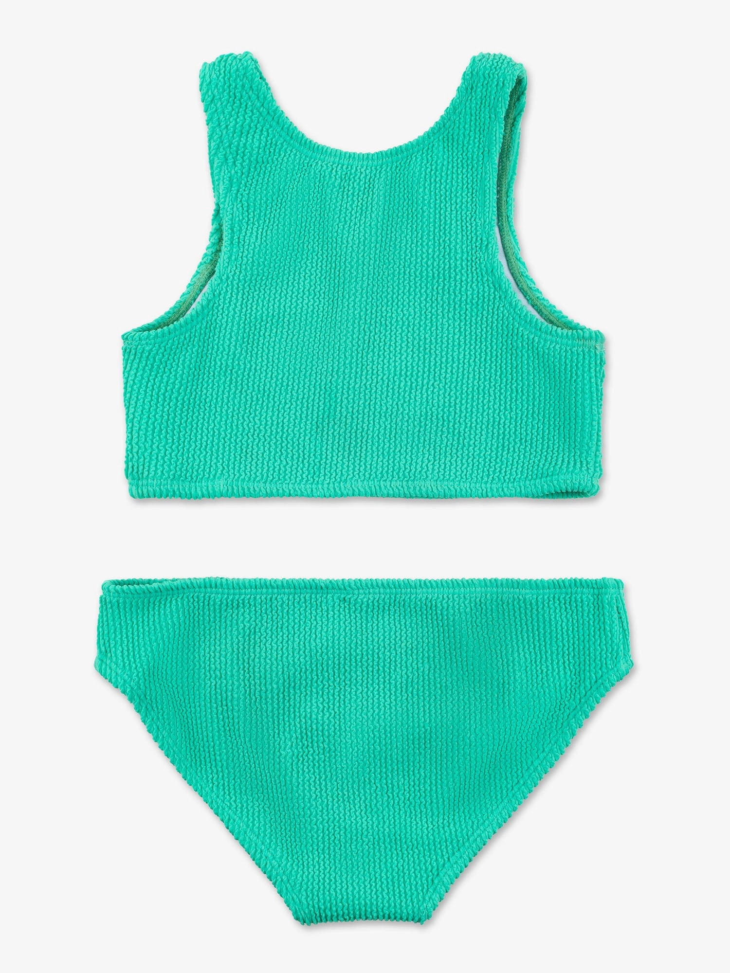 Crinkle Two Piece Tankini Swimsuit