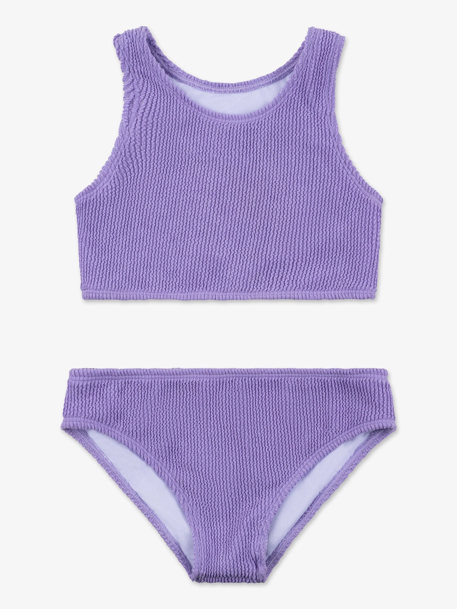 Crinkle Two Piece Tankini Swimsuit