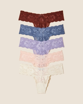 Cutie Lr Thong 5 Pack
