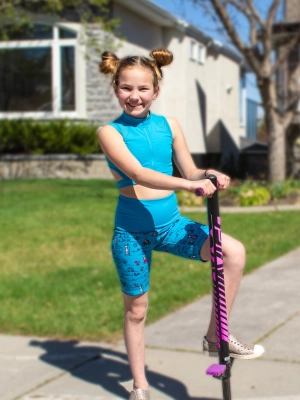 Diana - Printed Activewear Bike Shorts