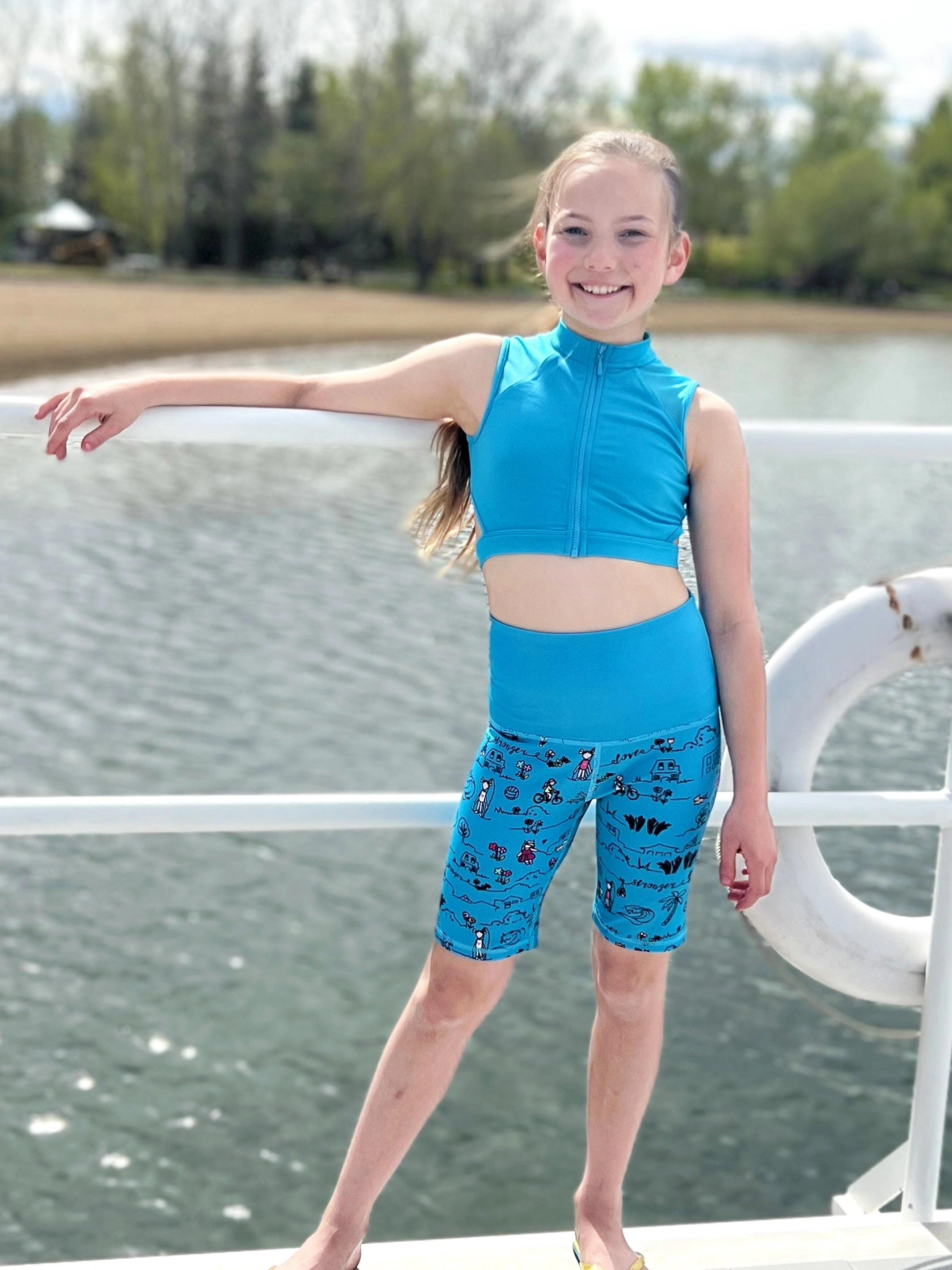 Diana - Printed Activewear Bike Shorts