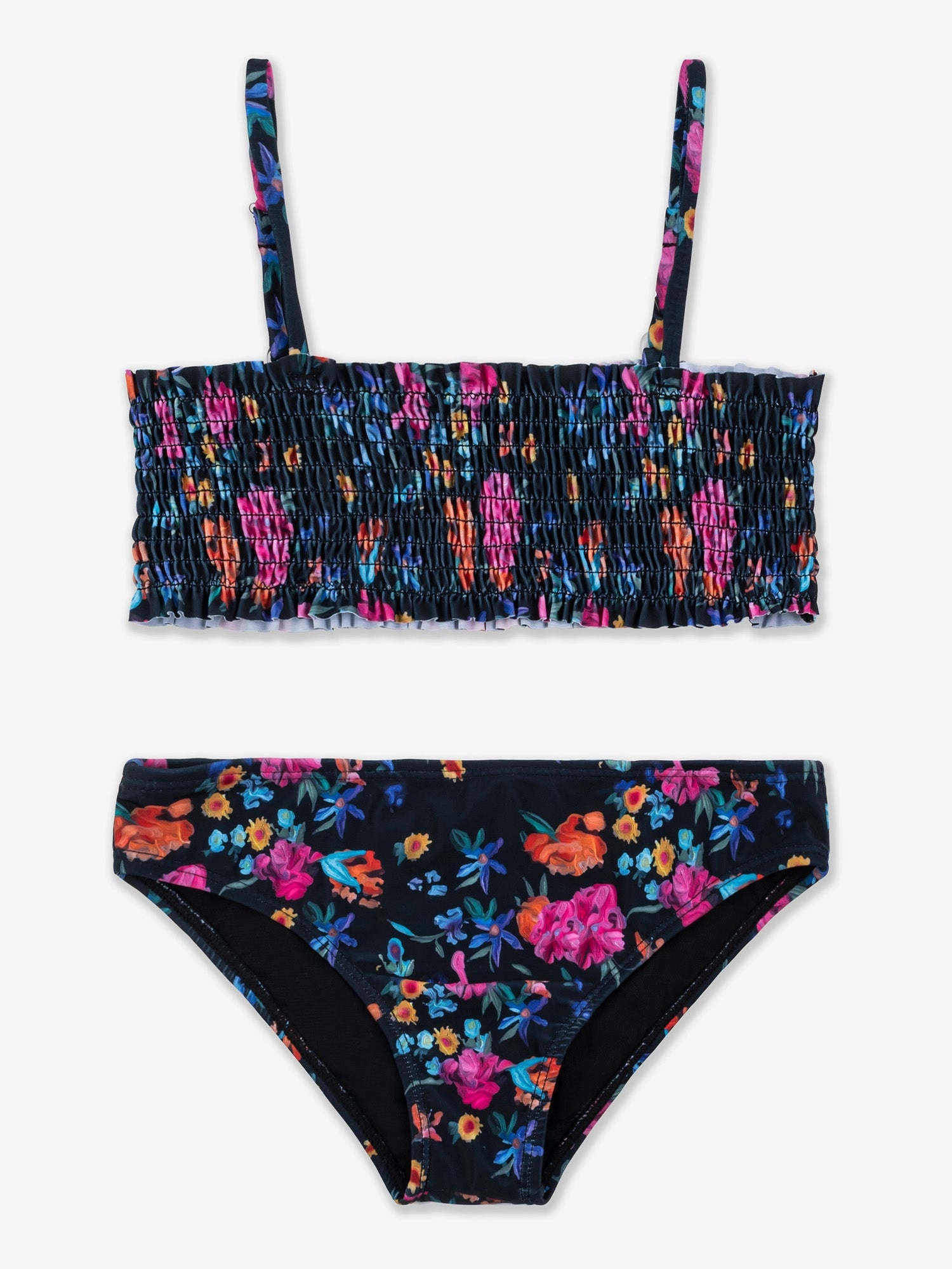 Emily Floral Print Smocked Bikini Swimsuit