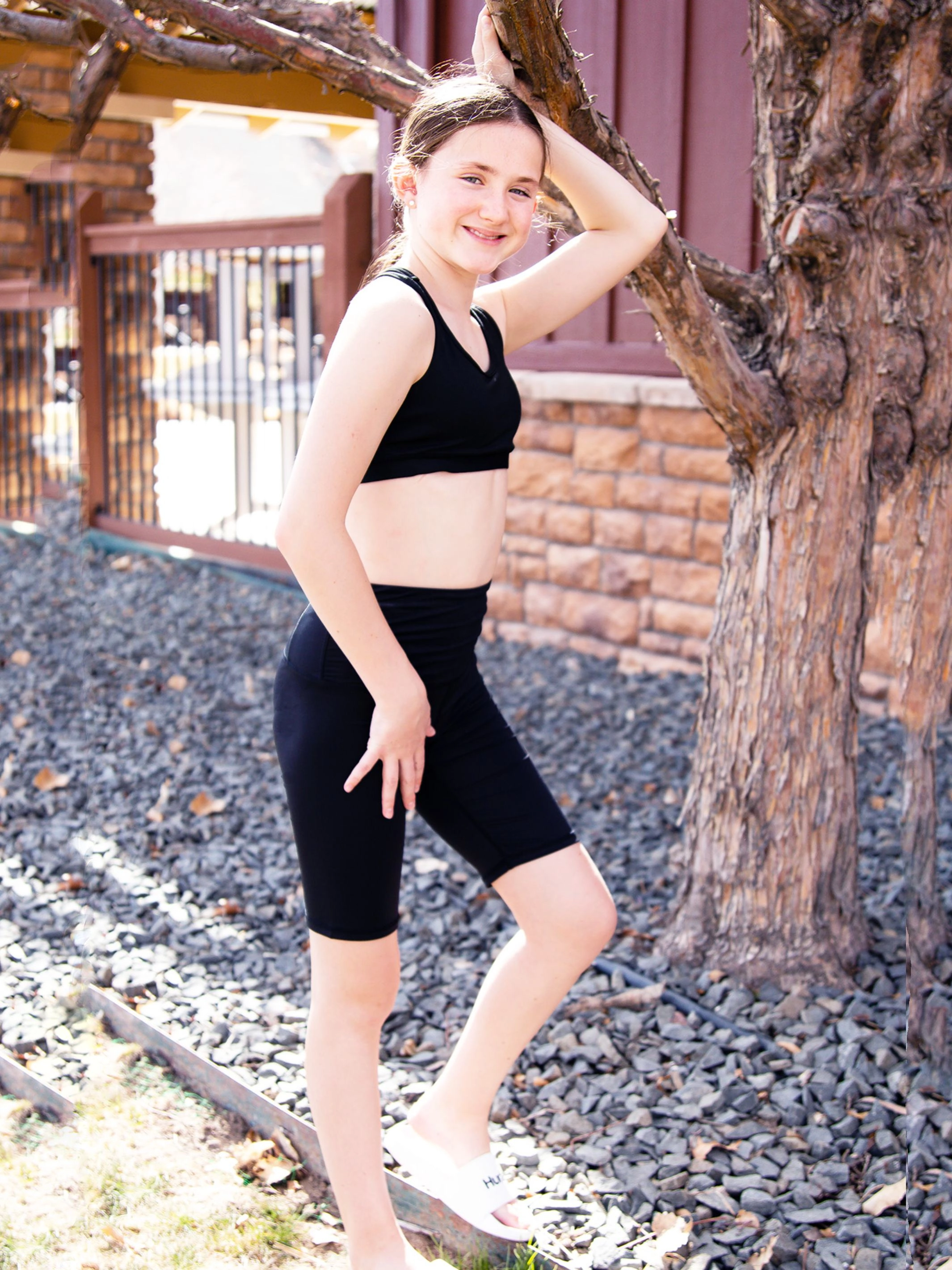 Essential Black Activewear Bike Shorts
