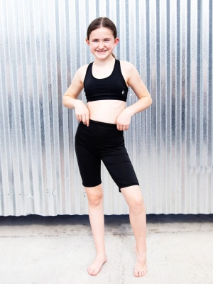 Essential Black Activewear Bike Shorts
