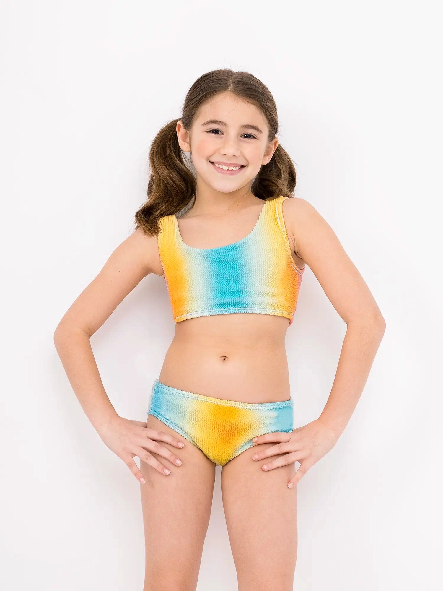 Fay Crinkle Tankini Two Piece Swimsuit