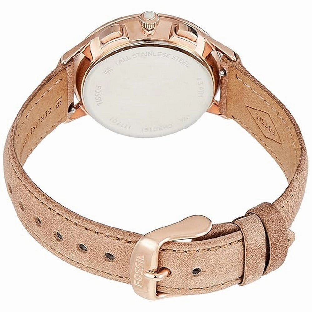 Fossil CH3016 Abilene Analog Silver Dial Women's Watch