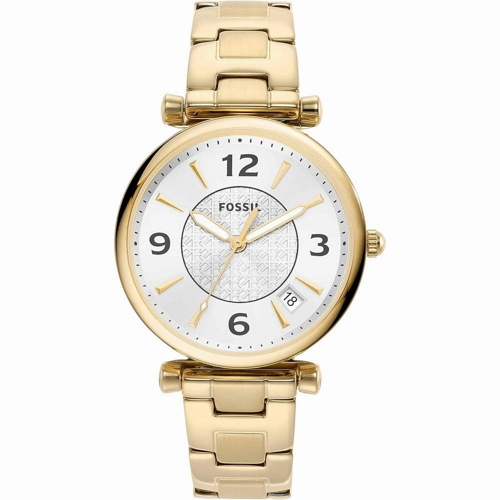 Fossil  ES5159 Carlie Women's Watch with Stainless Steel Bracelet or Genuine Leather Band