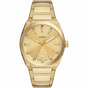 Fossil FS5965 Everett Men's Watch with Stainless Steel or Leather Band