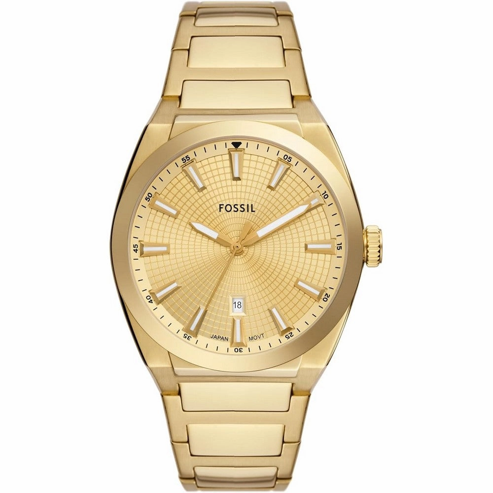 Fossil FS5965 Everett Men's Watch with Stainless Steel or Leather Band