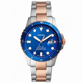Fossil Three-Hand Date Two-Tone Stainless Steel Watch FS5654