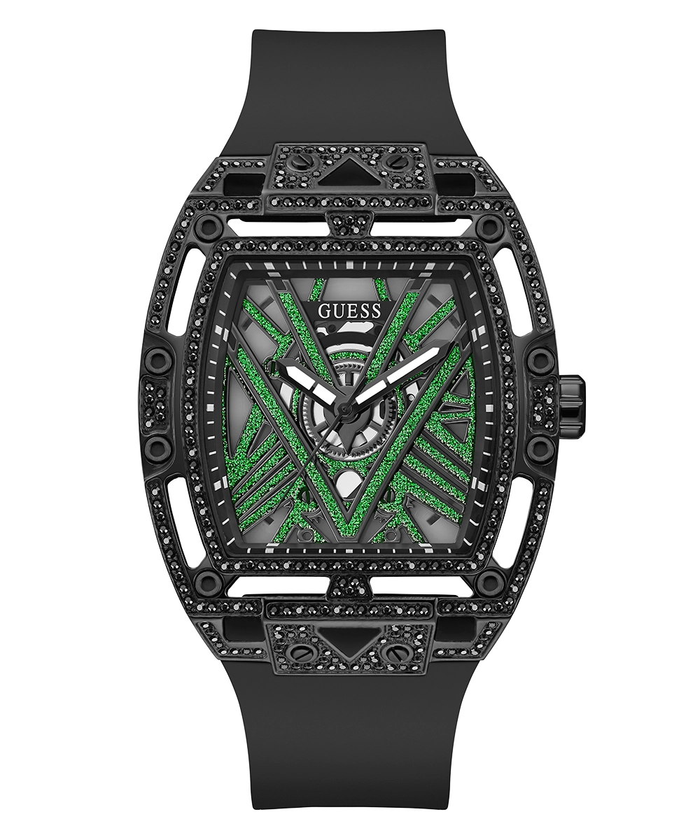 GUESS Mens Black Analog Watch