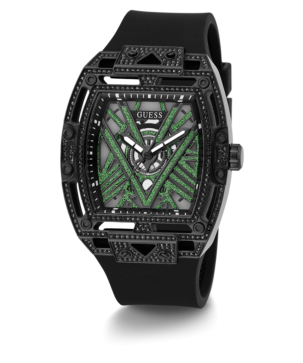 GUESS Mens Black Analog Watch