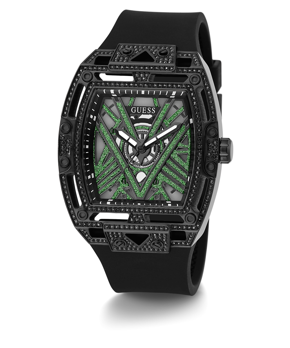 GUESS Mens Black Analog Watch