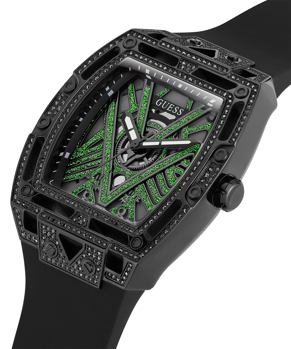 GUESS Mens Black Analog Watch