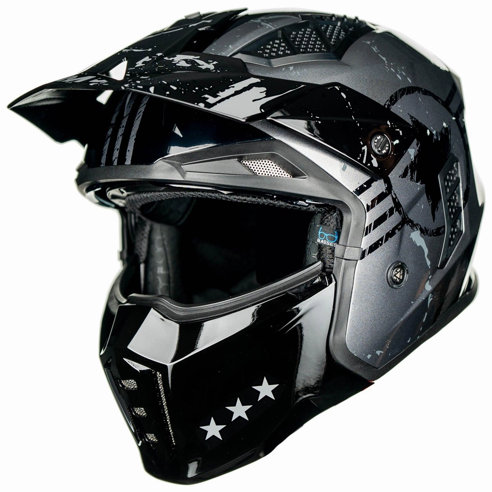 ILM Open Face Motorcycle 3/4 Half Helmet Model Z302