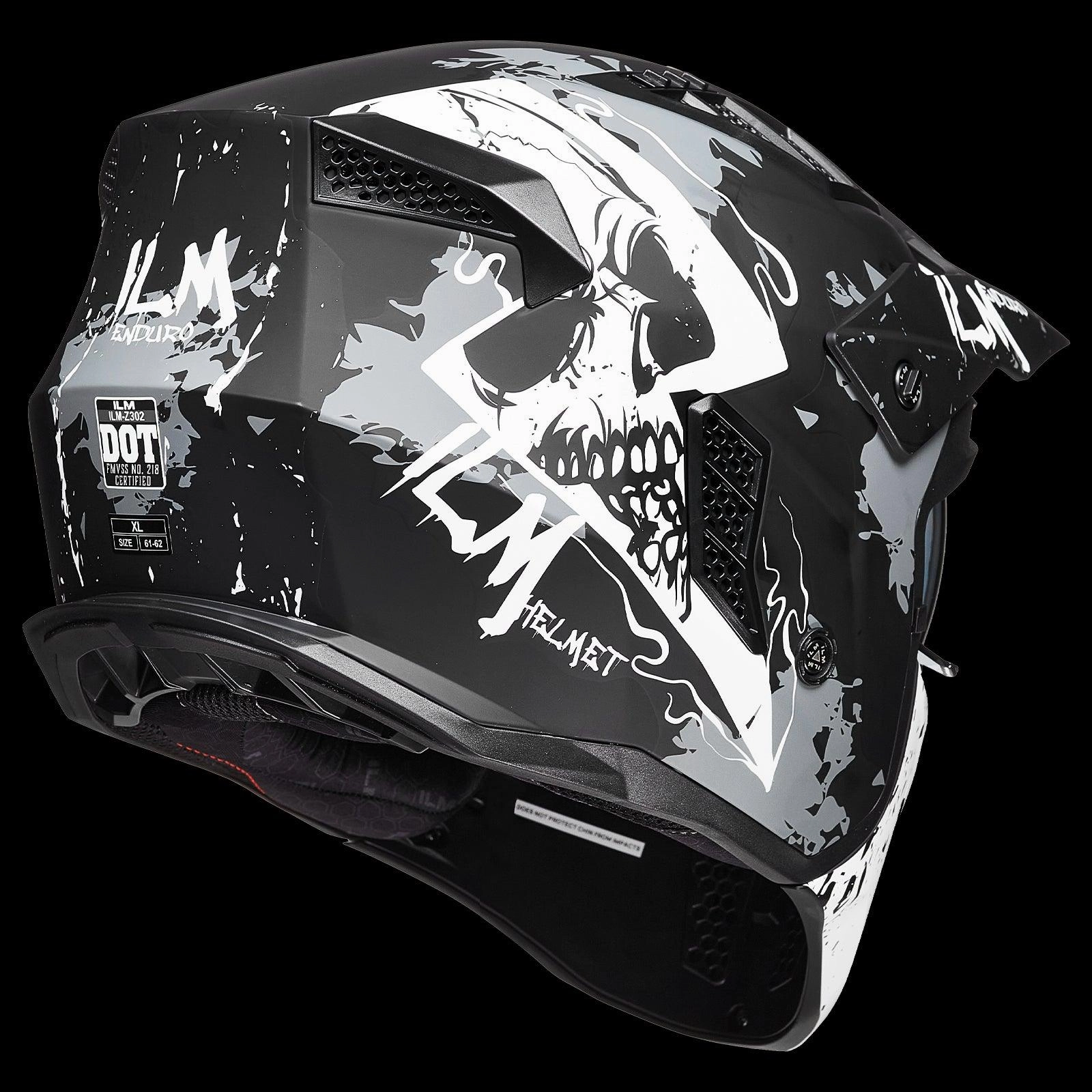 ILM Open Face Motorcycle 3/4 Half Helmet Model Z302