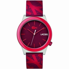 LACOSTE 2010933 Analogue Quartz Red Silicone Men's Watch