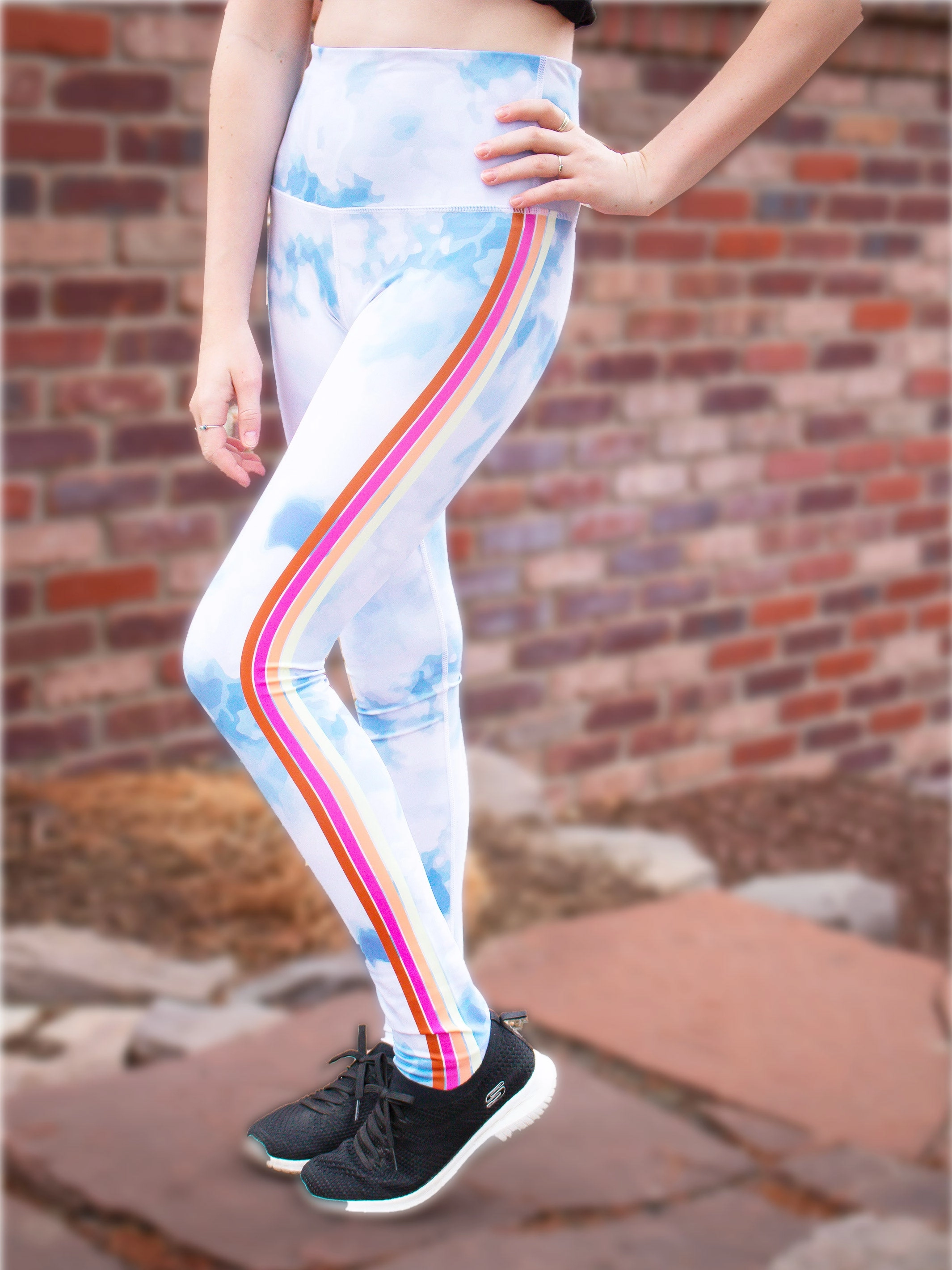 Lenny - Printed Cloud Activewear Leggings