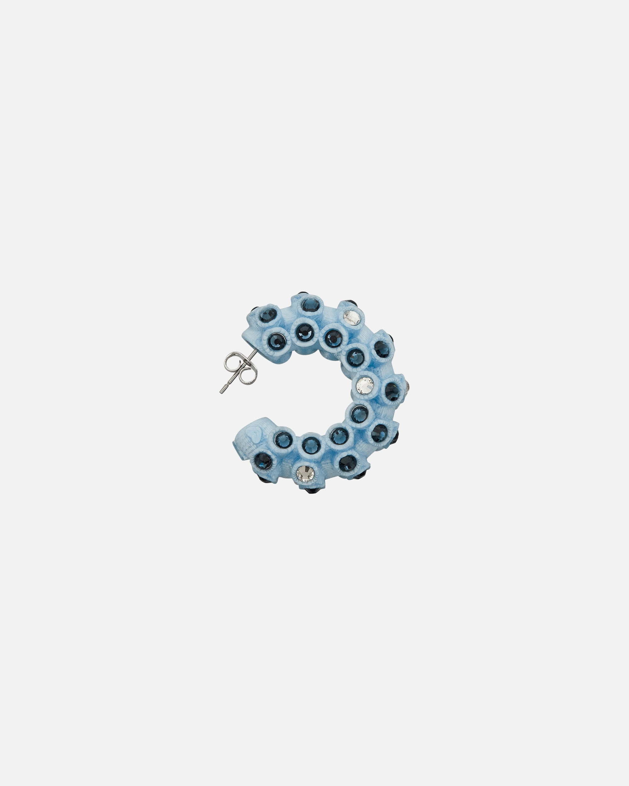 Lit Hoop Earrings Light Blue