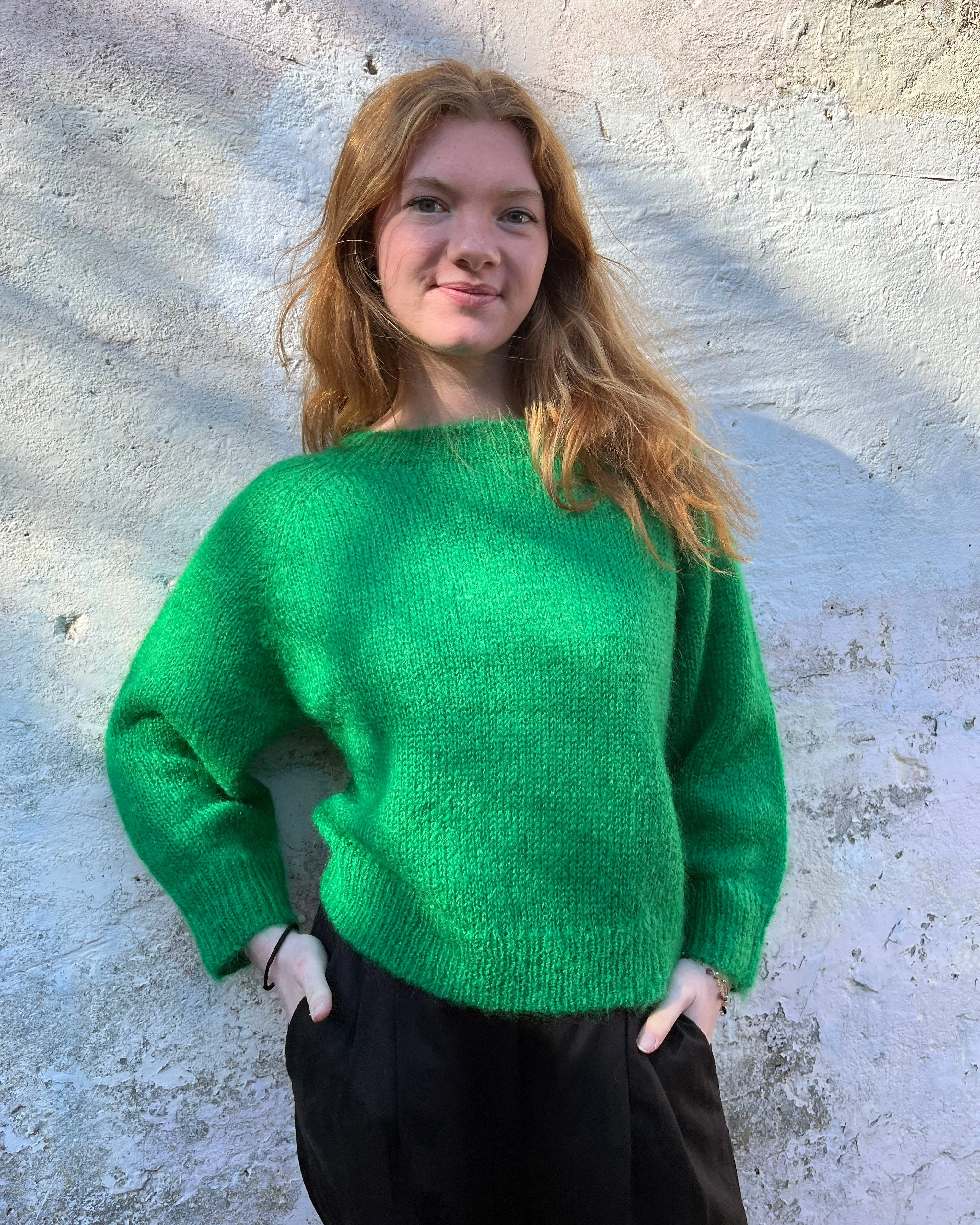 Lowie Green Mohair Jumper