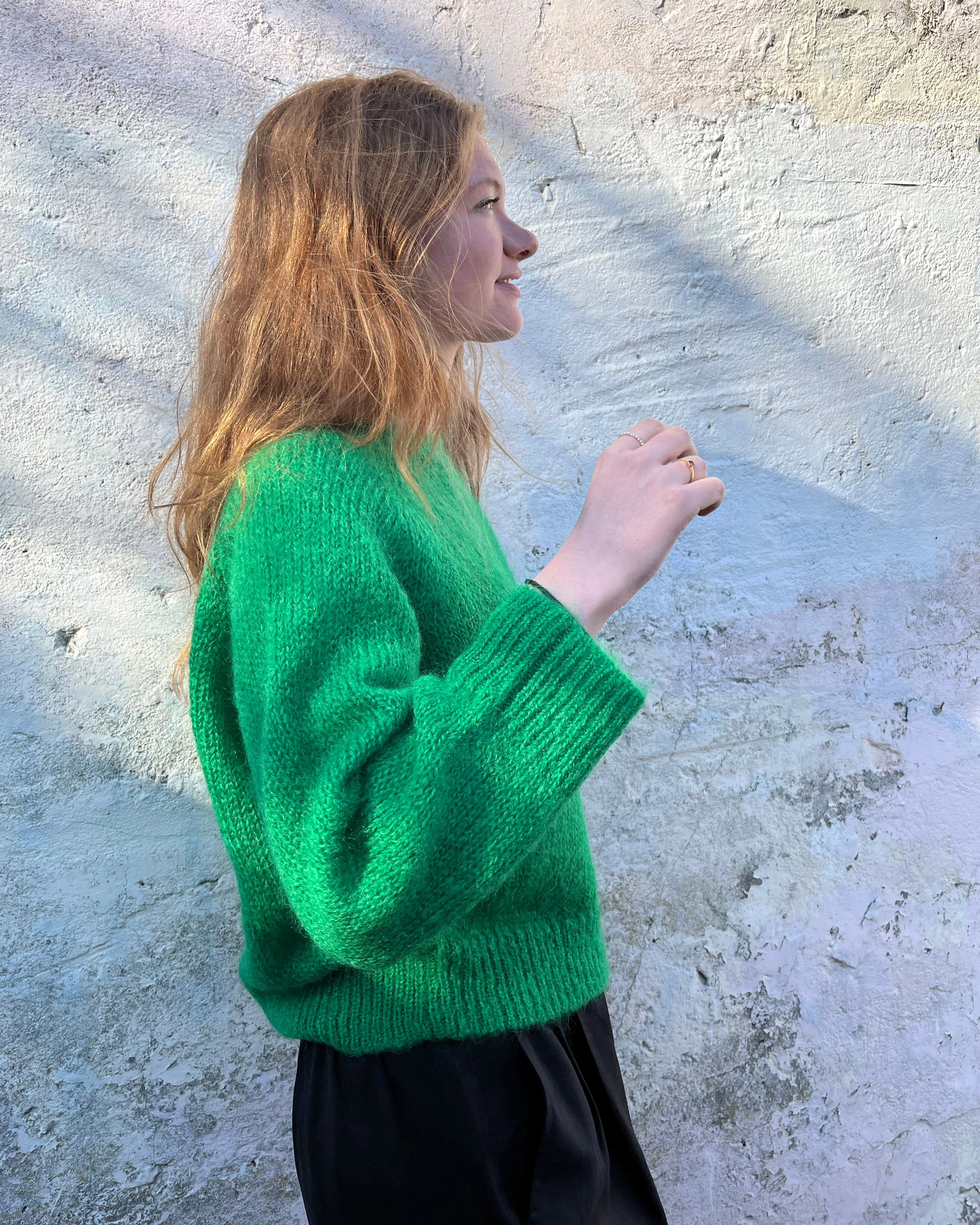 Lowie Green Mohair Jumper