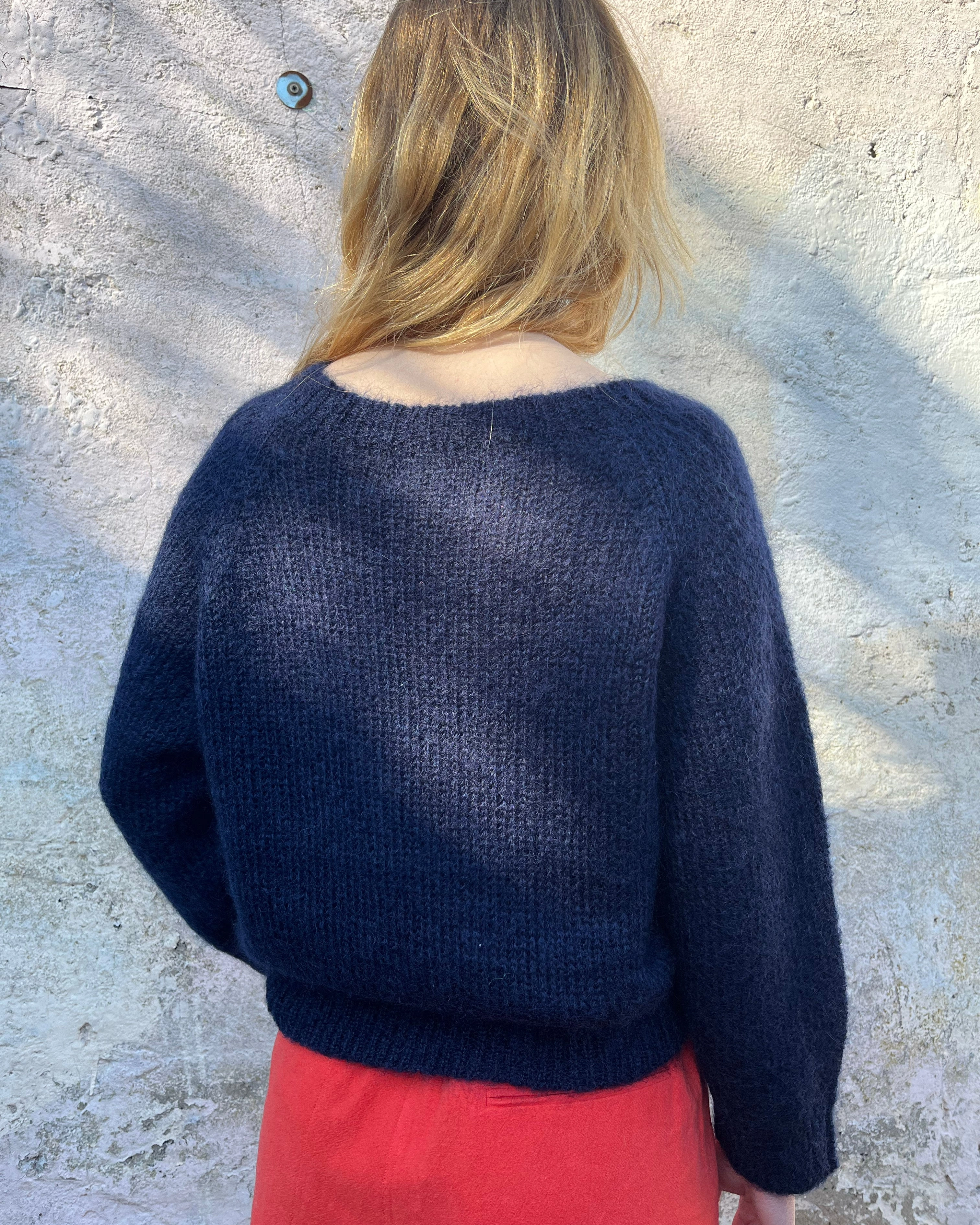 Lowie Navy Mohair Jumper