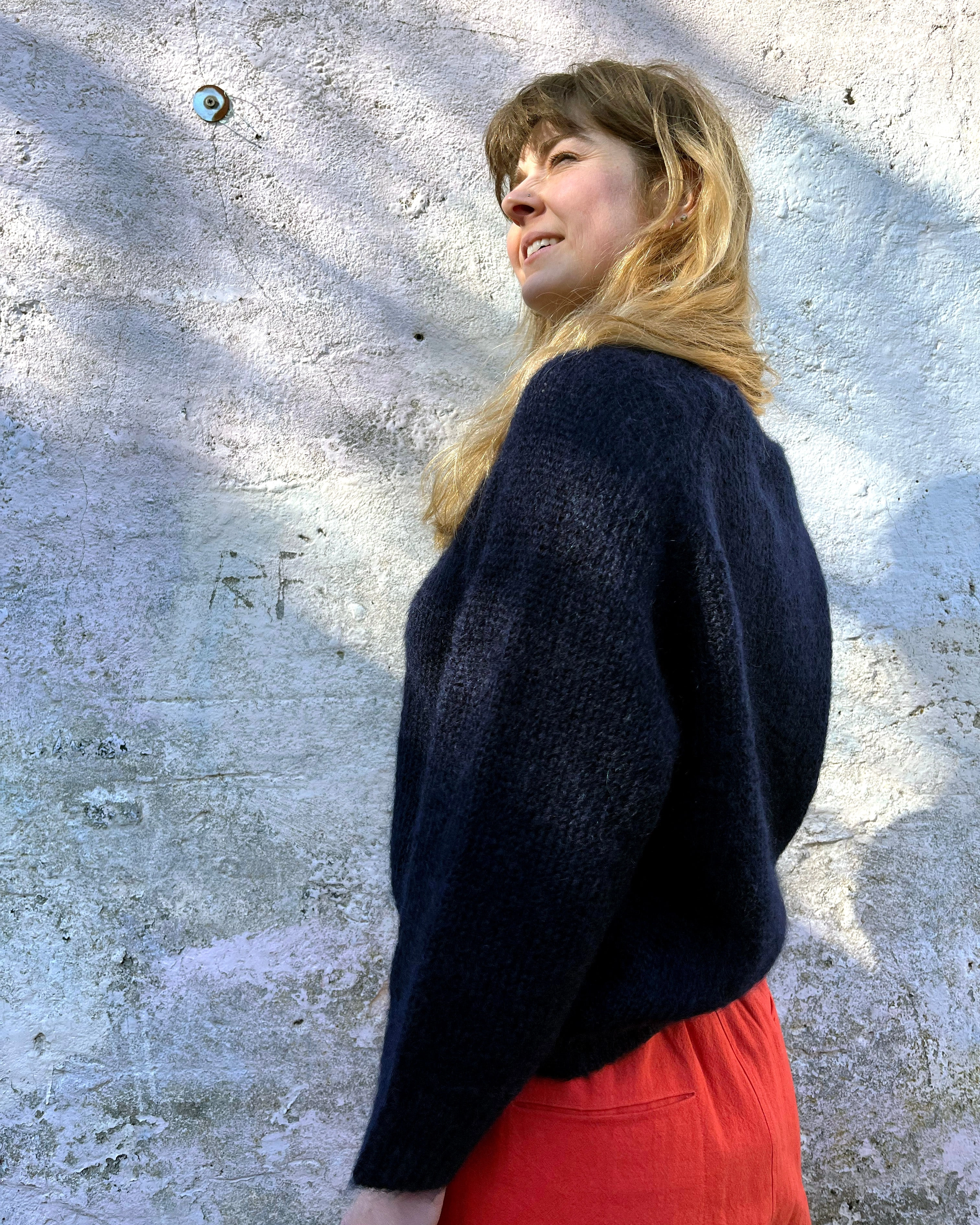 Lowie Navy Mohair Jumper