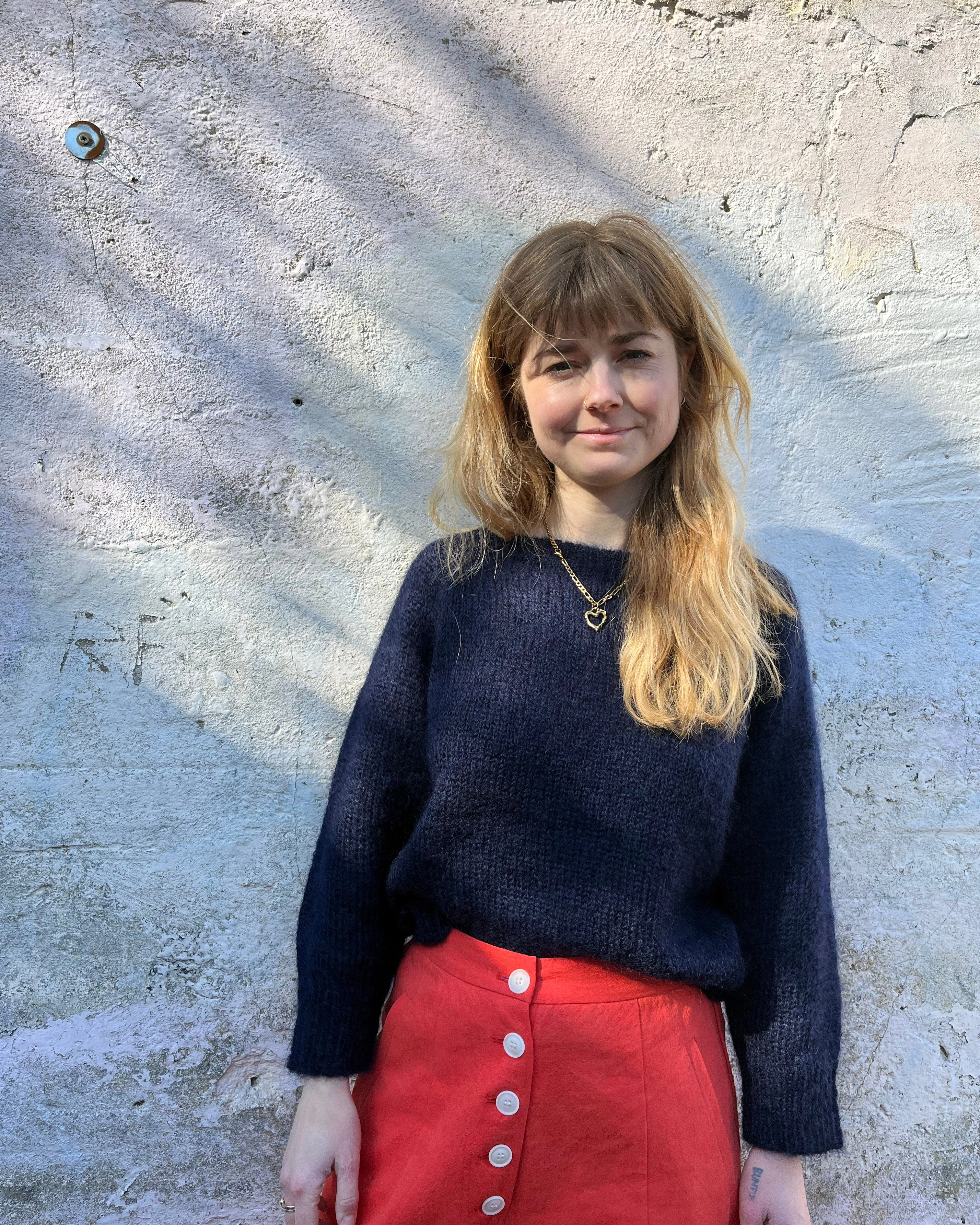 Lowie Navy Mohair Jumper