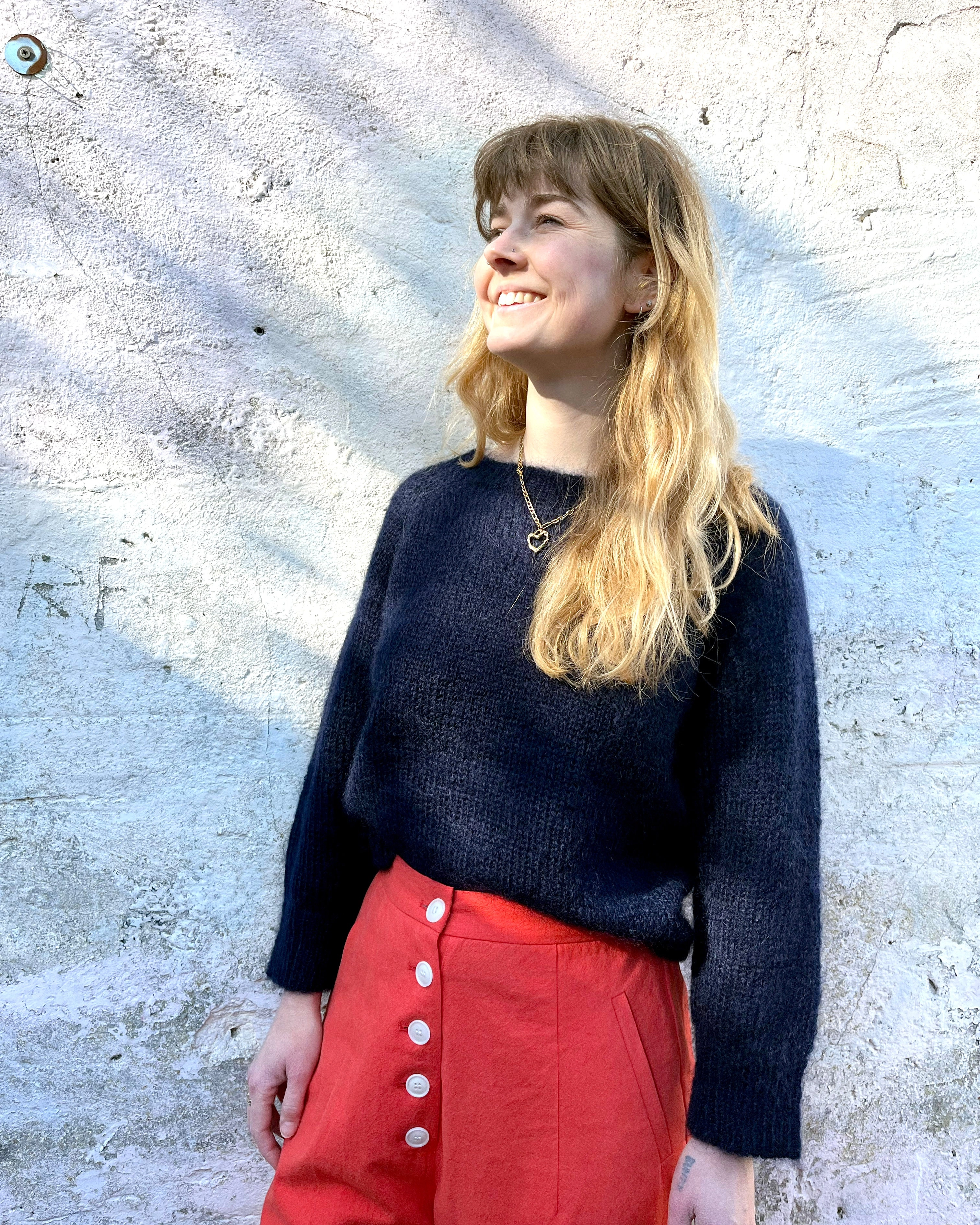 Lowie Navy Mohair Jumper