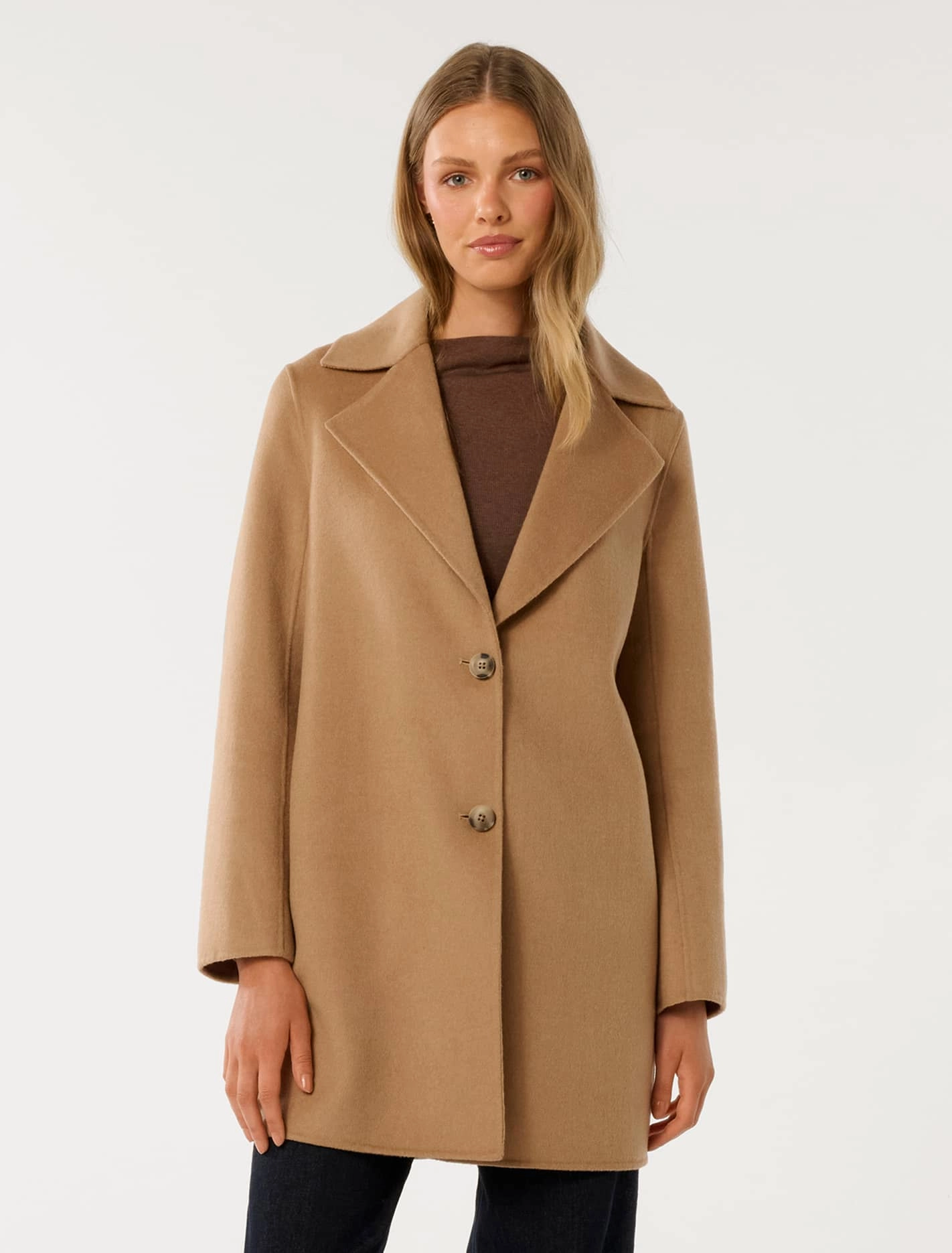 Madi Felled Mid Length Coat