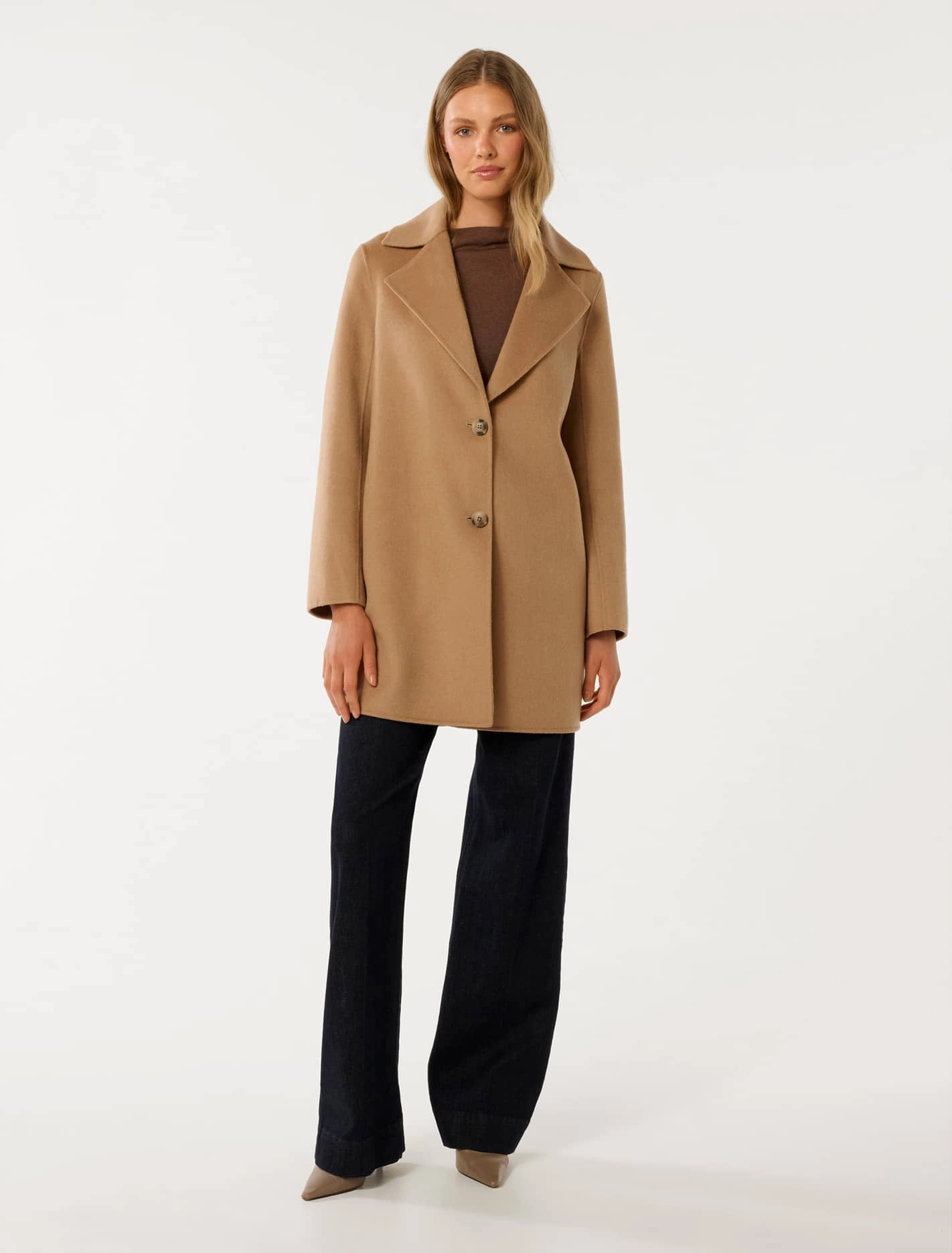 Madi Felled Mid Length Coat