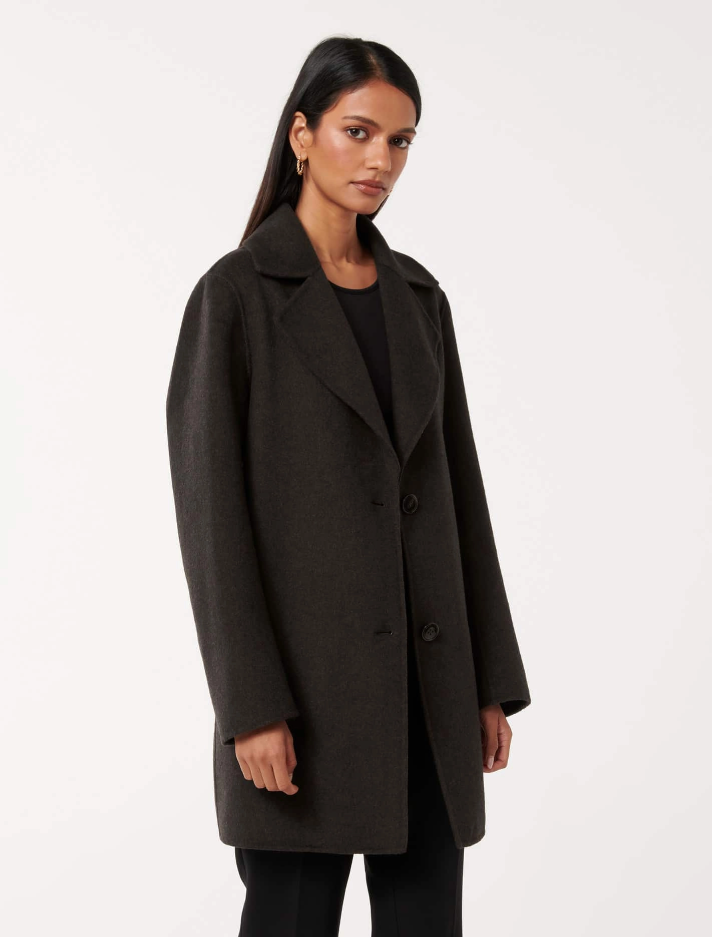 Madi Petite Felled Mid Length Coat