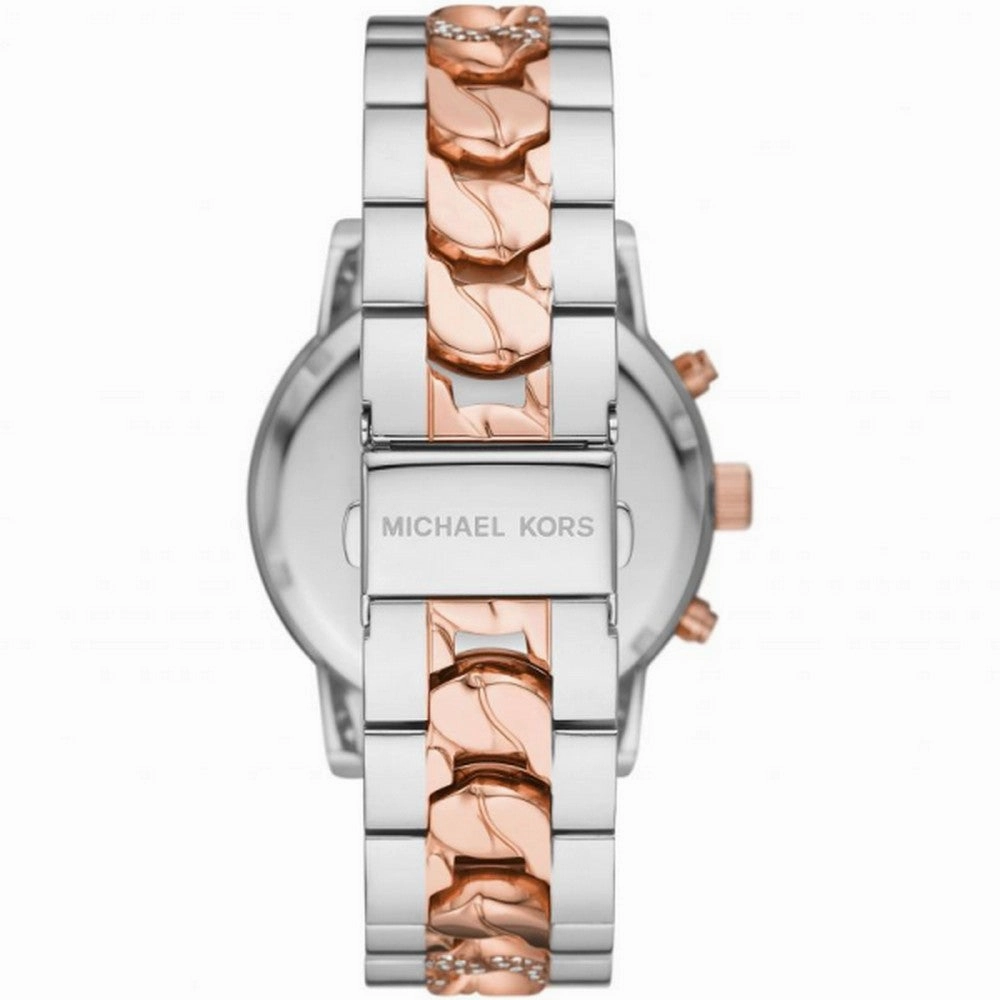 Michael Kors Women's Quartz Two-tone Stainless Steel Silver Dial 41mm Watch MK6938