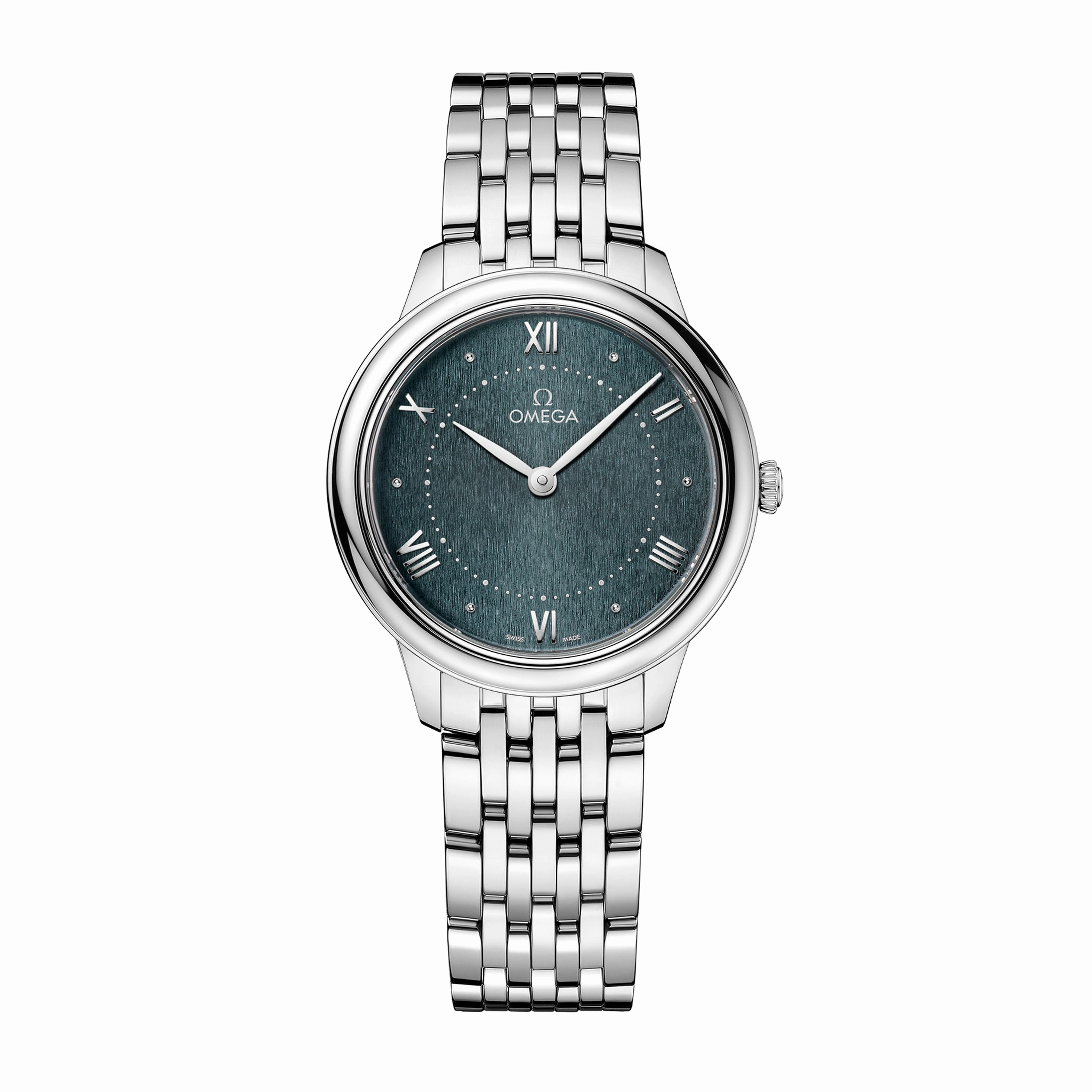 Omega De Ville Prestige Watch, 30mm Blue Dial, 434.10.30.60.10.001